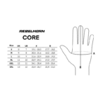 Rukavice Rebelhorn Core Black/Red – Obrázok 4
