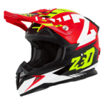 Prilba ZED X1.9D Tendo Black/Red/Fluo Yellow - detská