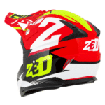 Prilba ZED X1.9D Tendo Black/Red/Fluo Yellow - detská – Obrázok 2