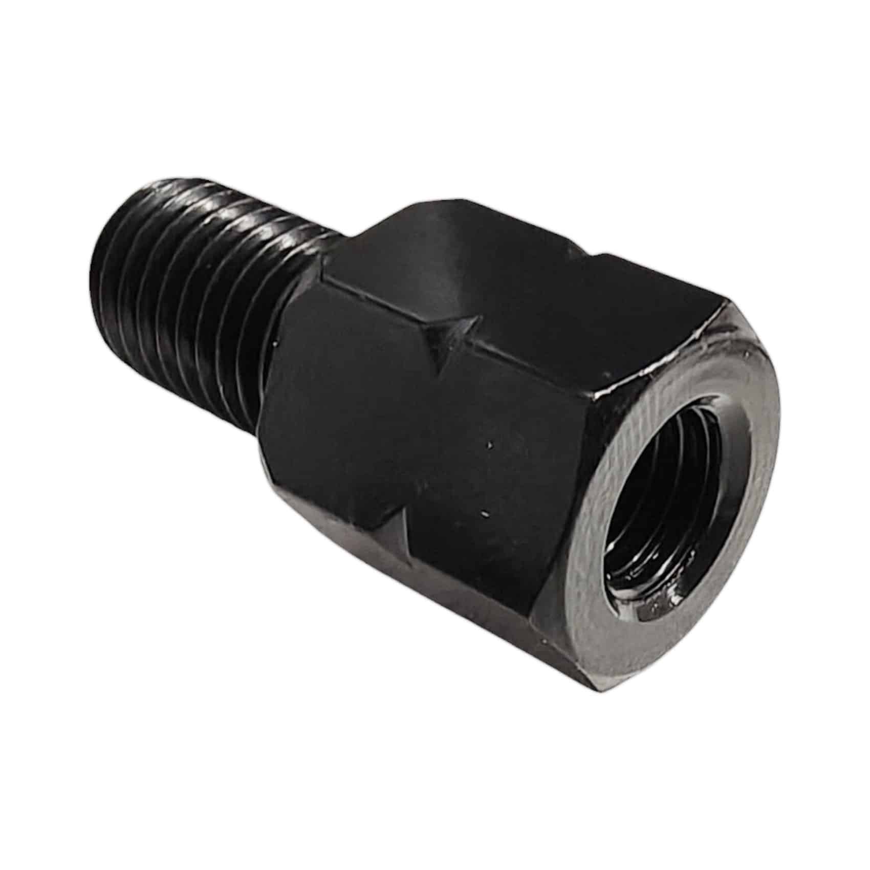 adapter M10 na M8, Adaptér (nadstavec) na spätné zrkadlá M10 pravý závit na M8 ľavý závit - čierny – Obrázok 1