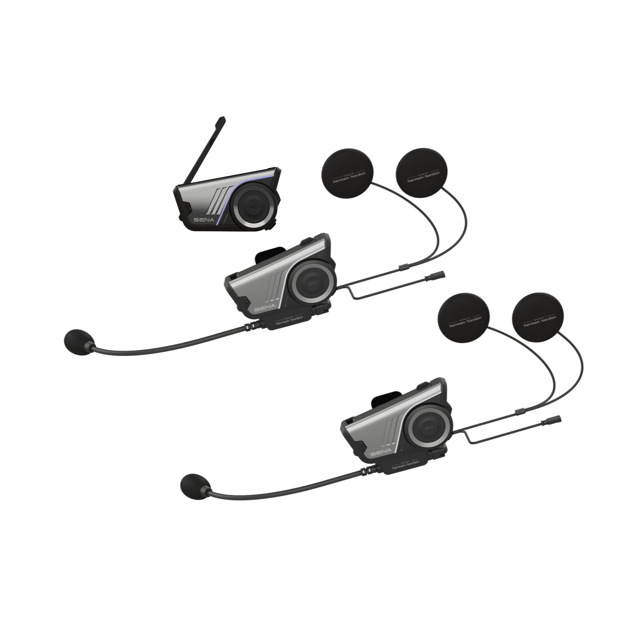 SENA 60S DUAL Komunikátor Interkom Bluetooth SENA 60S Harman Kardon - sada do 2 prilieb – Obrázok 1